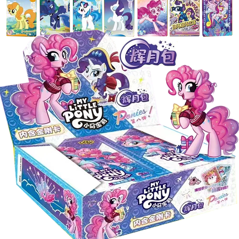 

My Little Pony Card Collection For Kids Happy Precious Friendship Kindness Character Twilight Sparkle Rare Cards Table Toy Gift