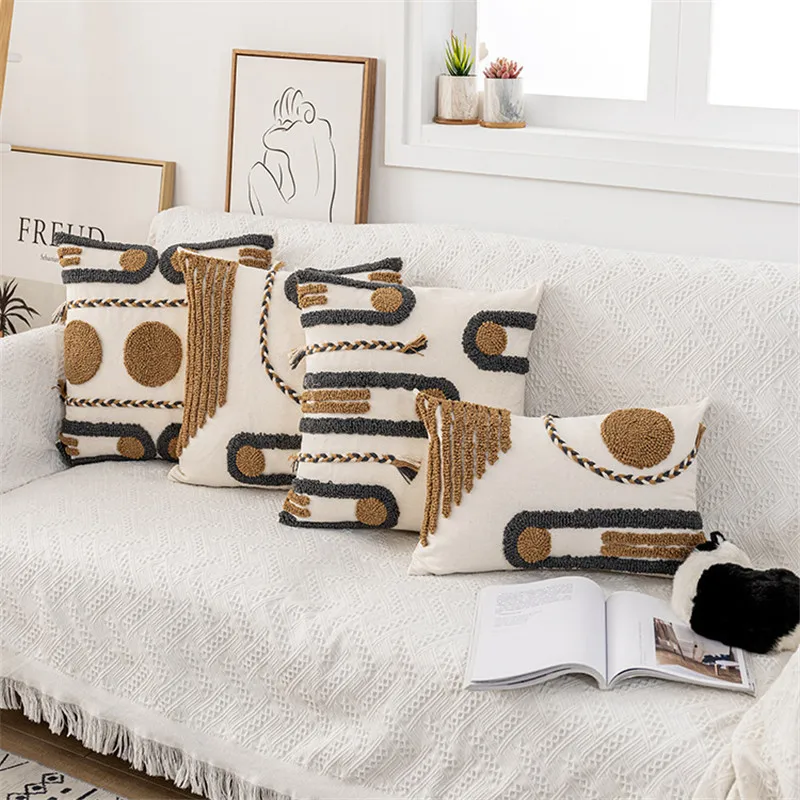Boho Cushion Cover 45X45Cm/30X50Cm Tufted Pillow Cover Decorative Coffee Gray Pillowcase For Home Decor Natural Living Room Sofa
Boho Cushion Cover 45X45Cm/30X50Cm Tufted Pillow Cover Decorative Coffee Gray Pillowcase For Home Decor Natural Living Room Sofa