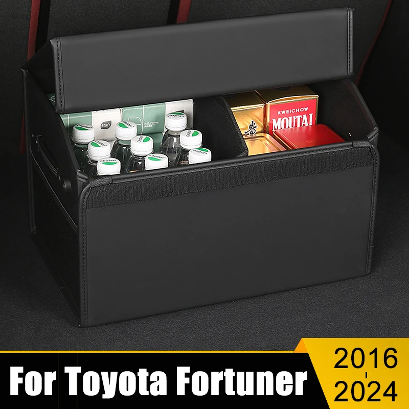 

Портативный ящик для хранения в багажнике автомобиля, вместительный держатель, крышка инструмента для Toyota Fortuner 2016 2017 2018 2019 2020 2021 2022 2023 2024