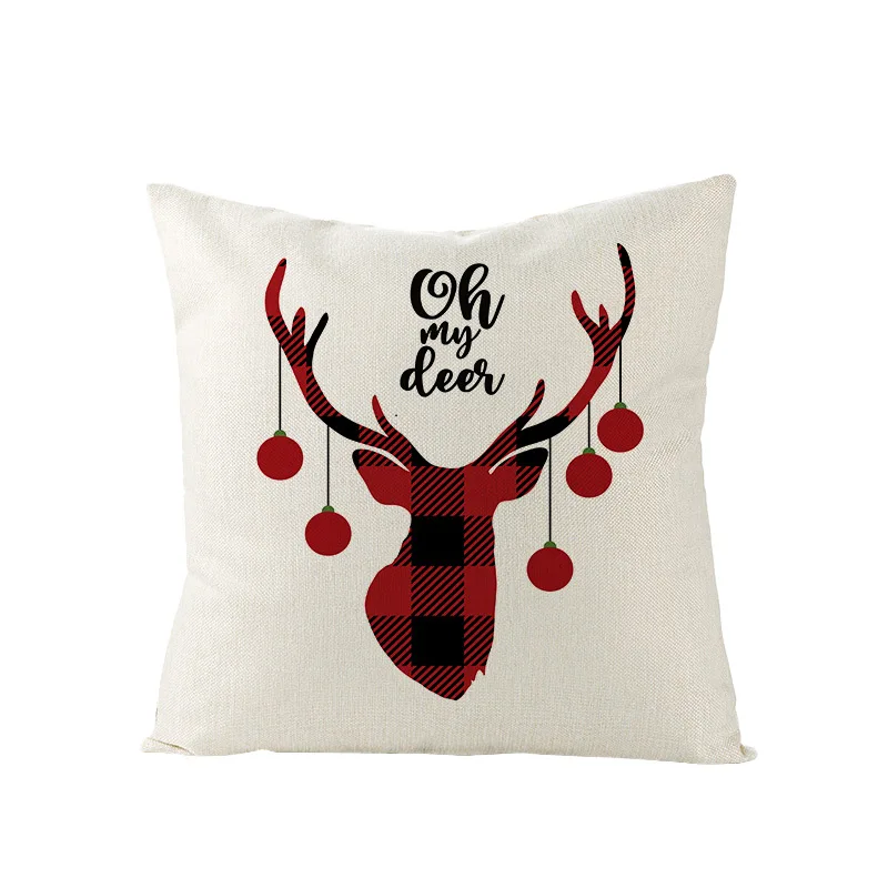 Christmas Decorative Pillow Cover, Couch Cushion Cover, Dwarf Elk Christmas Tree Print Pillowcase, Holiday Decorations, 45x45cm
Christmas Decorative Pillow Cover, Couch Cushion Cover, Dwarf Elk Christmas Tree Print Pillowcase, Holiday Decorations, 45x45cm