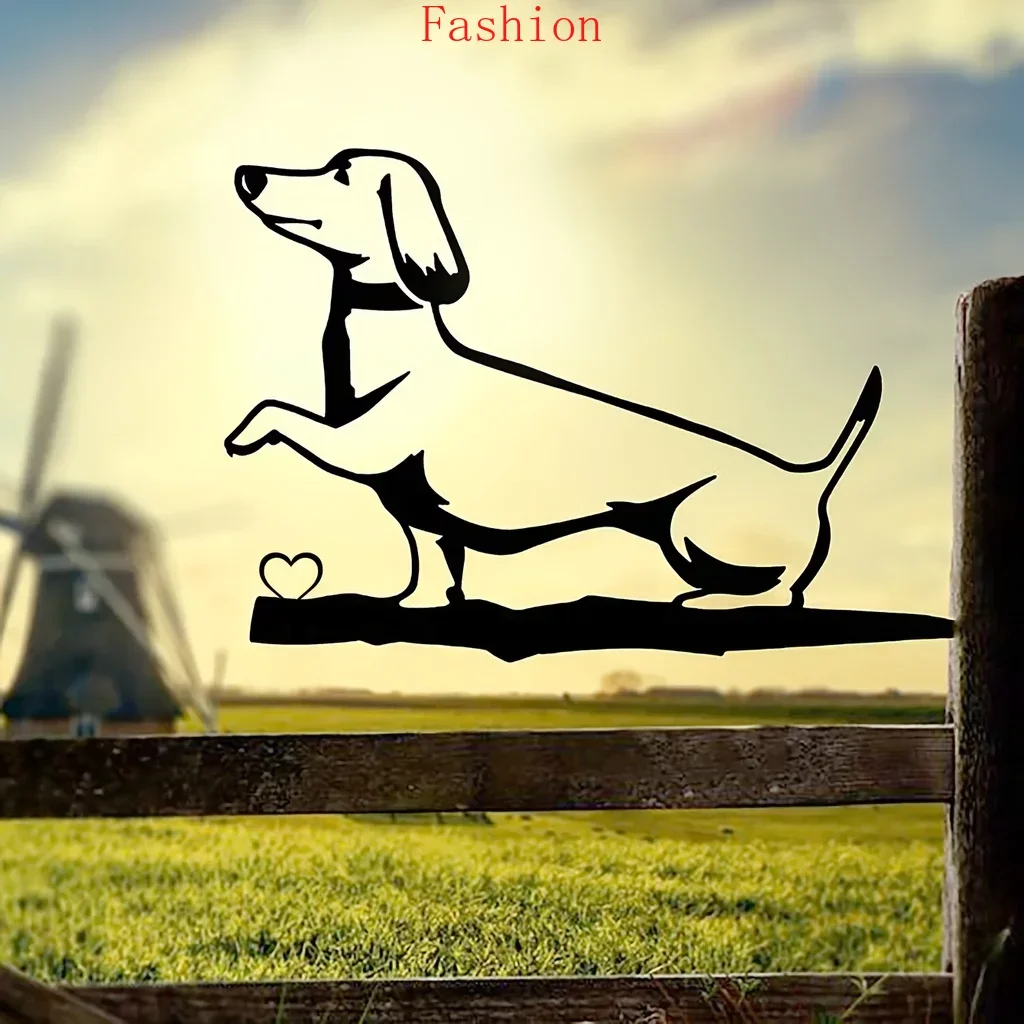 Add A Touch of Whimsy To Garden Adorable Dachshund Steel Silhouette Wall Hanging Decoration Art for Garden Party Decor Wall De
Add A Touch of Whimsy To Garden Adorable Dachshund Steel Silhouette Wall Hanging Decoration Art for Garden Party Decor Wall De
