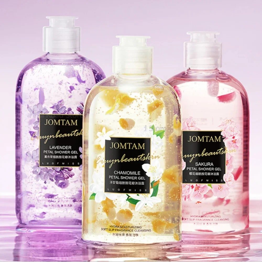 

Petals Perfume Shower Gels Elegant Leave Fragrance Fresh Oil Control Chamomile Nicotinamide Fragrance Body Wash гель для душа