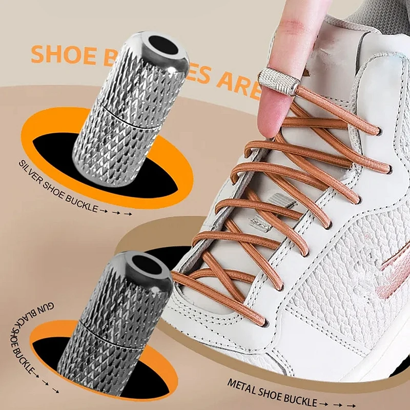 New No Tie Shoelace Elastic Laces Sneakers Tennis Round Shoe laces Without ties Kids Adult Rubber Bands Shoe Accessories
New No Tie Shoelace Elastic Laces Sneakers Tennis Round Shoe laces Without ties Kids Adult Rubber Bands Shoe Accessories