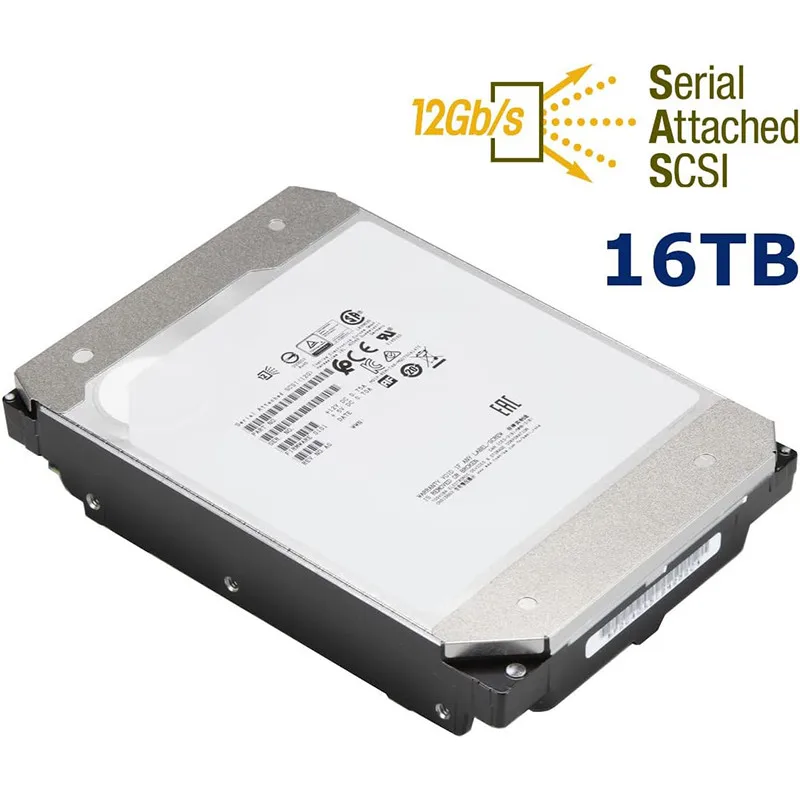 

Original 16TB Enterprise HDD SAS 12 Gb/s 512MB 3.5 Inch 7200 RPM Enterprise HDD 3.5" Internal Hard Drive (MG08ACA16TE)