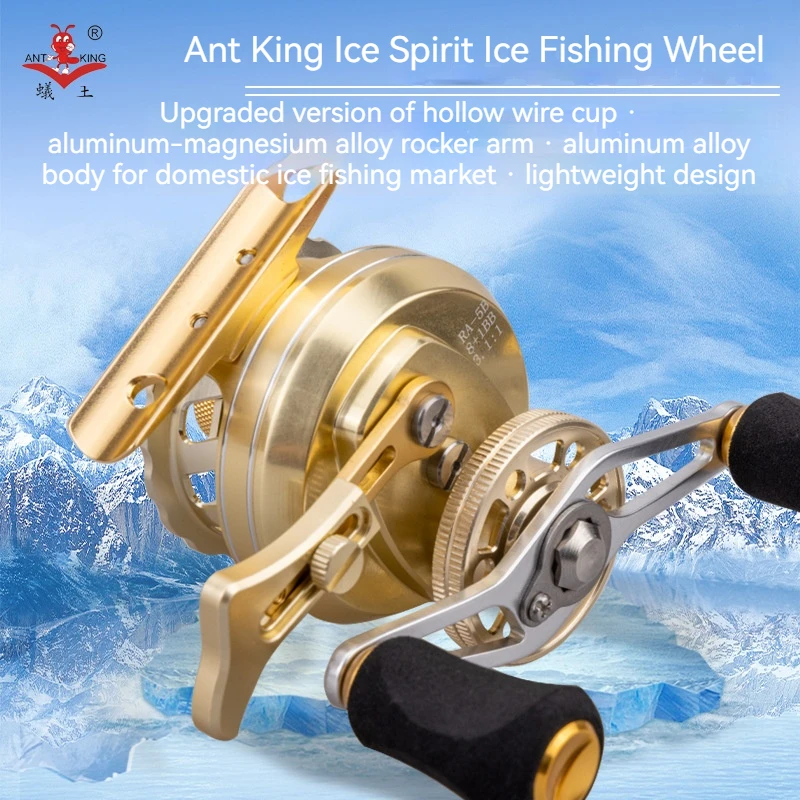 ANTKING Full Aluminum Body Line Cup Lightweight Raft Fishing Ice Fishing Reel RA-5B Fishing Rod Fishing Reel Accessories
ANTKING Full Aluminum Body Line Cup Lightweight Raft Fishing Ice Fishing Reel RA-5B Fishing Rod Fishing Reel Accessories