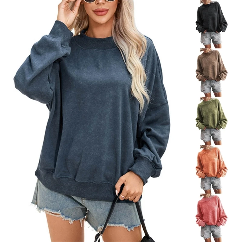 Women’s Oversized Neck Sweatshirt Casual Loose Long Sleeve Drop Shoulder Hoodie Pullover Sweater Tops Solid Color Dropship
Women’s Oversized Neck Sweatshirt Casual Loose Long Sleeve Drop Shoulder Hoodie Pullover Sweater Tops Solid Color Dropship