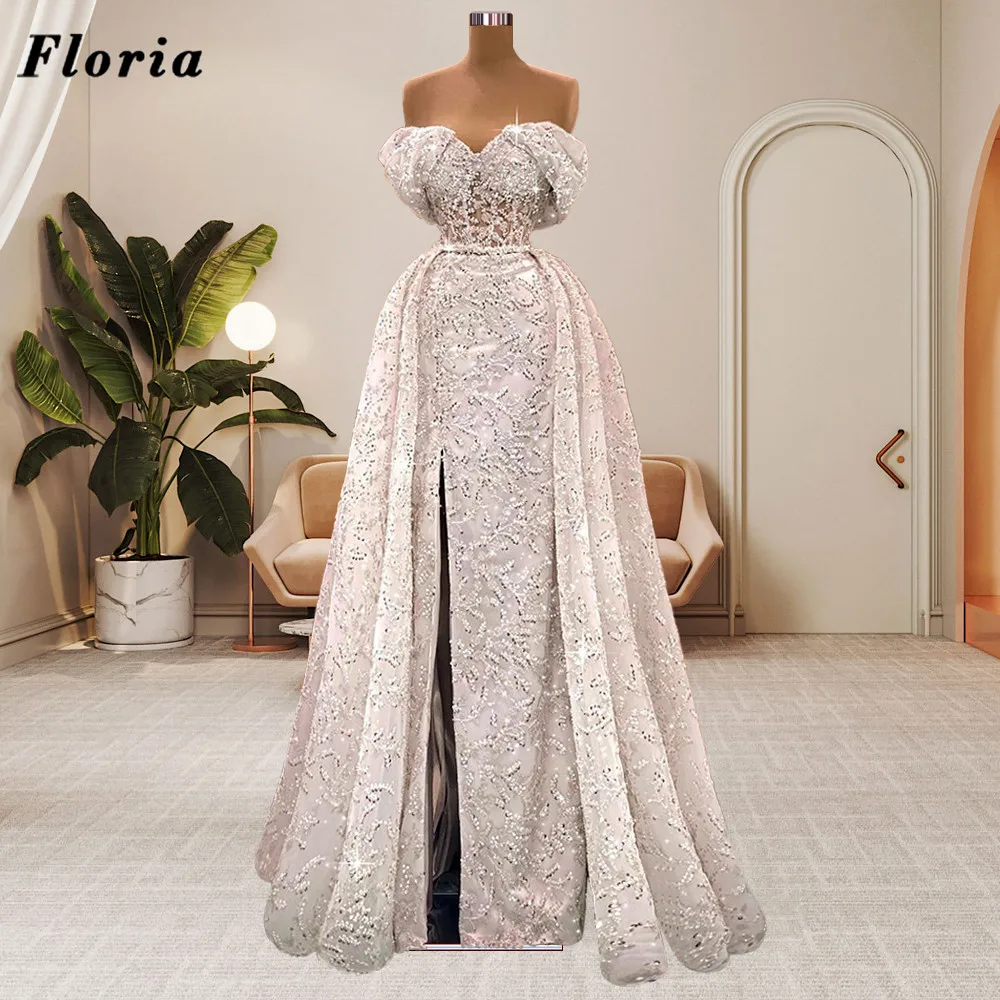 Floria Customizes Long Evening Dresses Women Wedding Party Dress Beaded Evening Gowns Vestidos Long Mermaid Arabic Prom Dresses
Floria Customizes Long Evening Dresses Women Wedding Party Dress Beaded Evening Gowns Vestidos Long Mermaid Arabic Prom Dresses