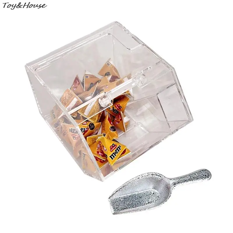 1Set Dollhouse Miniature Transparent Snack Storage Box W/Shovel Dustproof Box Waterproof Display Box Furniture Model Decor Toy 
1Set Dollhouse Miniature Transparent Snack Storage Box W/Shovel Dustproof Box Waterproof Display Box Furniture Model Decor Toy