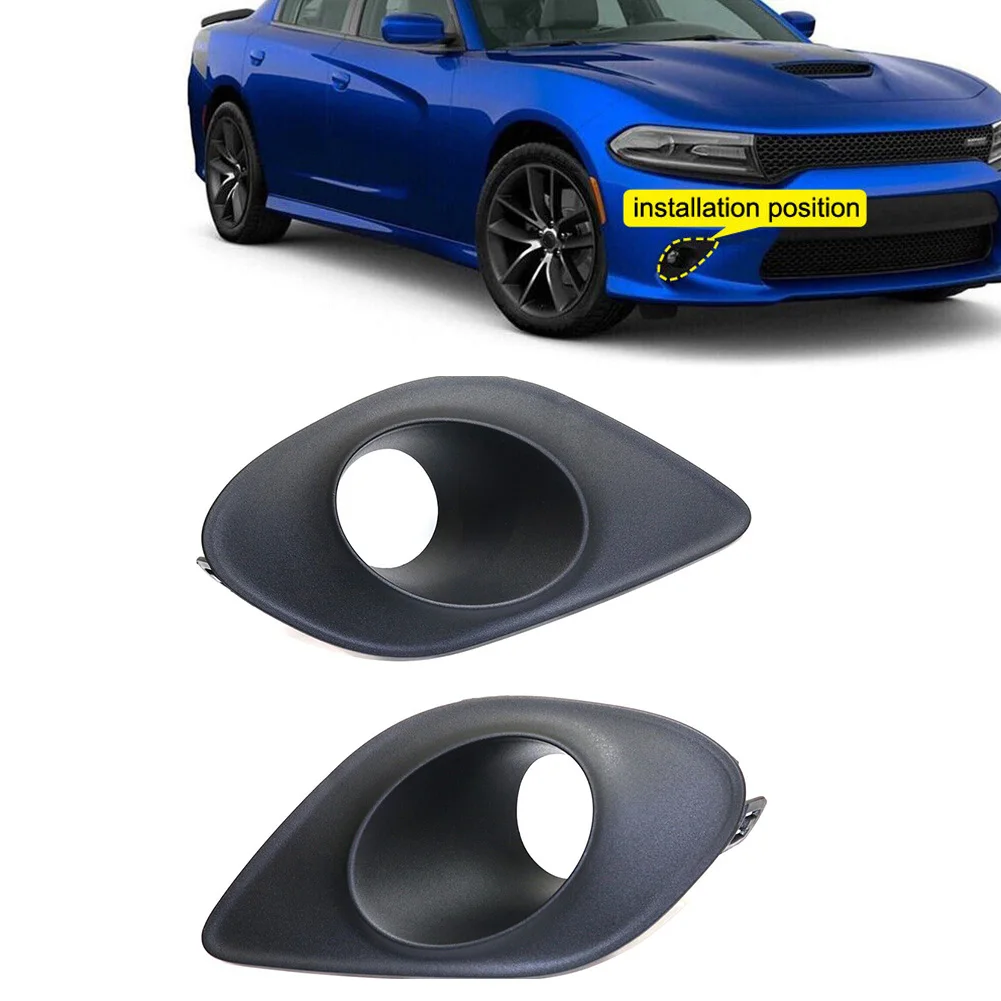 Pair Front Fog Lamp Cover Trim For Dodge Charger 2015-2017 68280428AA 68280429AA Lamp Protection Replacement Frames
Pair Front Fog Lamp Cover Trim For Dodge Charger 2015-2017 68280428AA 68280429AA Lamp Protection Replacement Frames