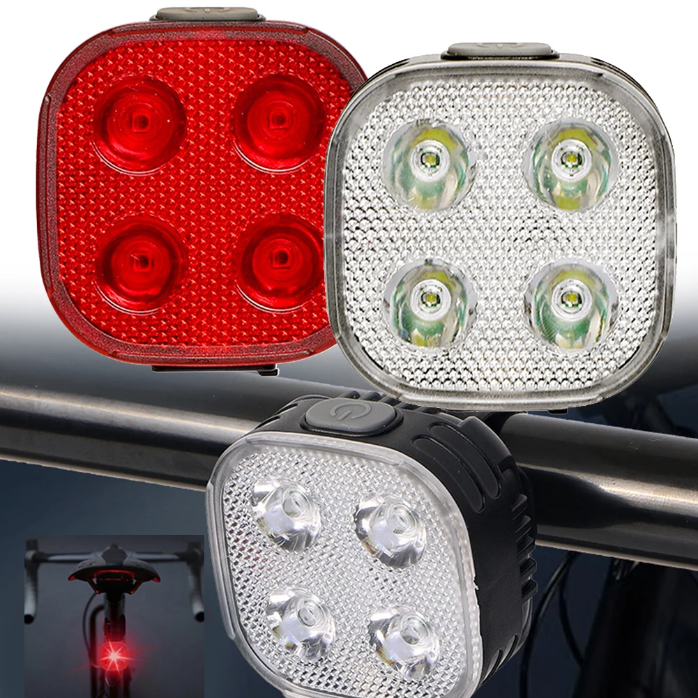 LED Bicycle Lights Road Bikes Bright USB-C Rechargeable Headlights Mountain Bike Warning Tail Flahlight Bicycle Accessories
LED Bicycle Lights Road Bikes Bright USB-C Rechargeable Headlights Mountain Bike Warning Tail Flahlight Bicycle Accessories