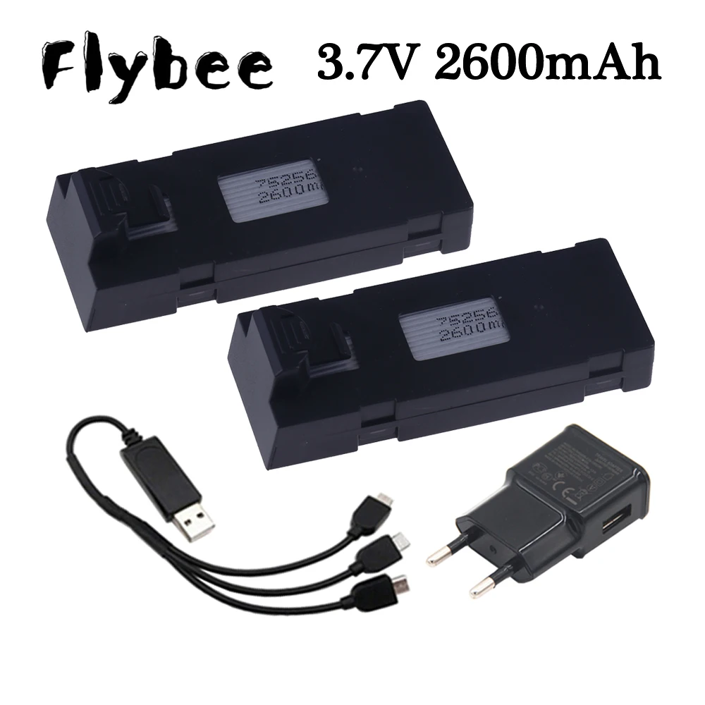 

3.7V 2600mAh RC Drone Battery Accessory For E88 E88PRO Ls-E525 E525 PRO Mini Uav Drone Battery Special 1800mAh Rc Parts Charger