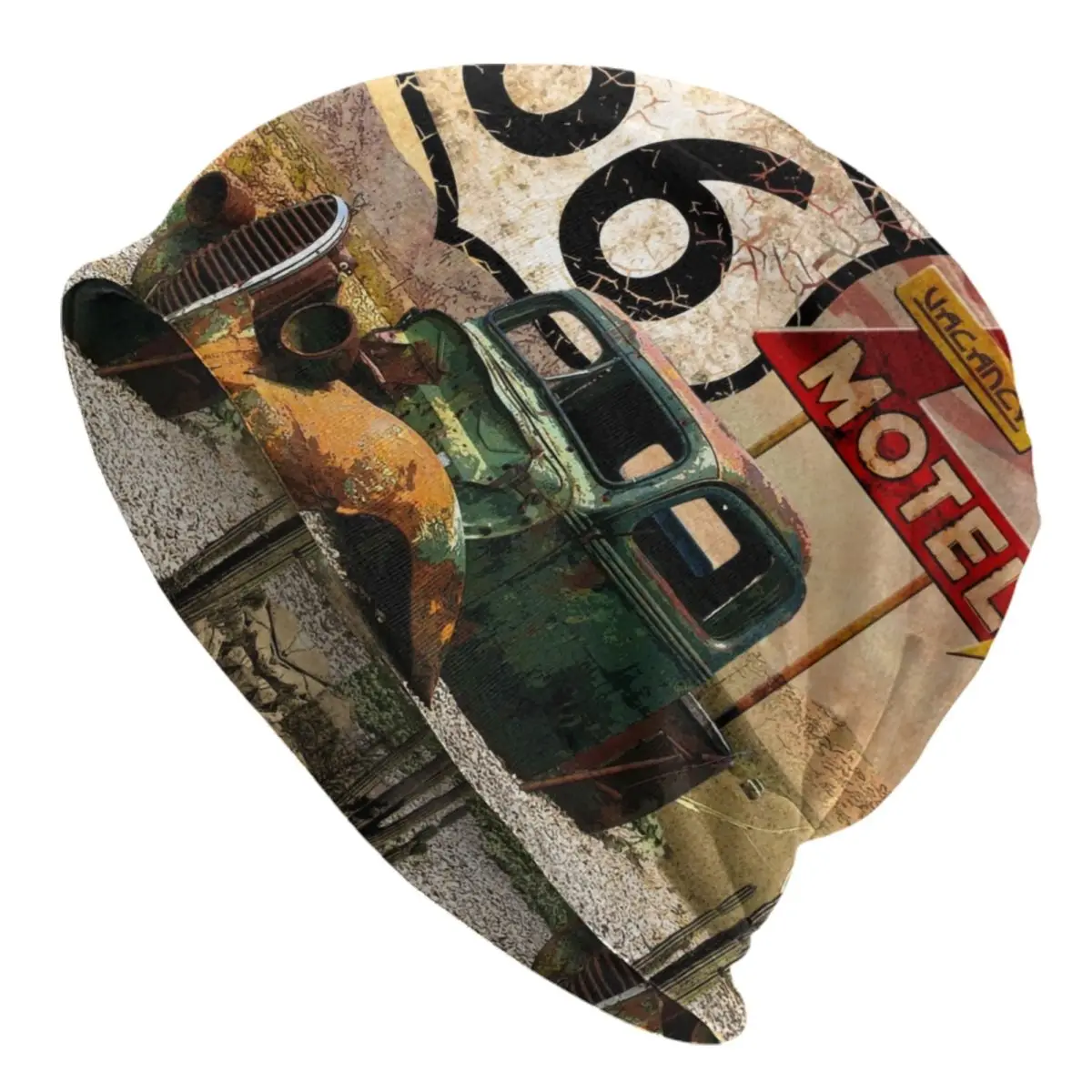 Трикотажная шапка унисекс, в стиле хип-хоп 
Трикотажная шапка унисекс, в стиле хип-хоп