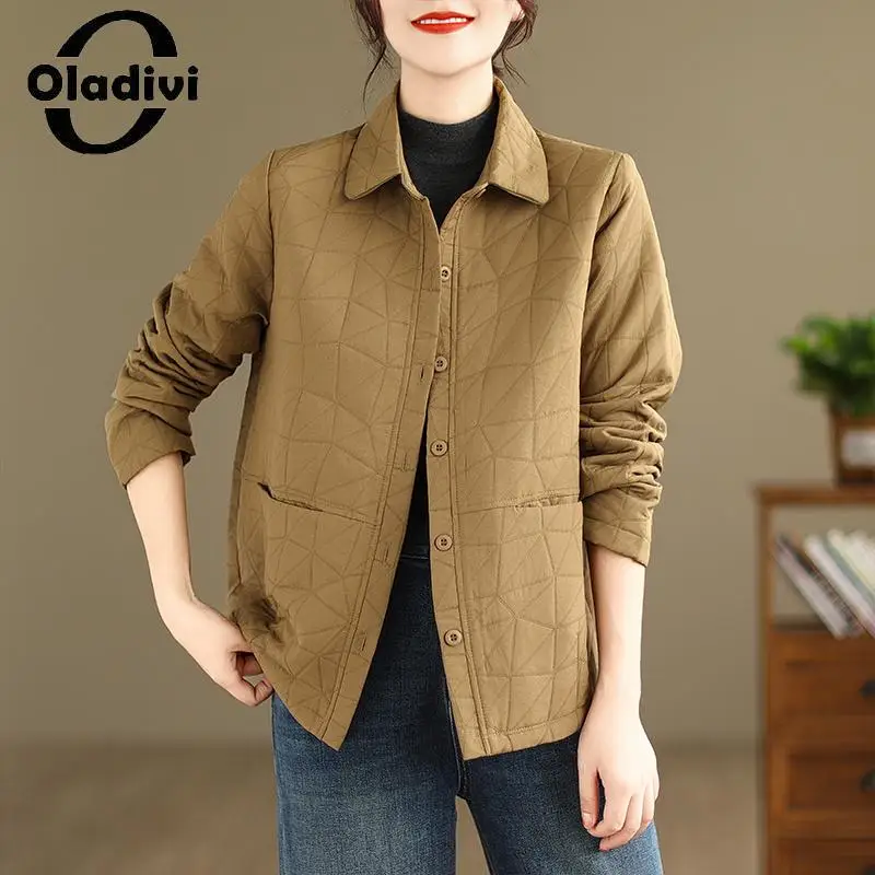 Oladivi Large Size Women Big Pockets Jackets 2023 Spring Autumn New Casual Loose Coats Female Outerwears Oversized Clothing 9223
Oladivi Large Size Women Big Pockets Jackets 2023 Spring Autumn New Casual Loose Coats Female Outerwears Oversized Clothing 9223