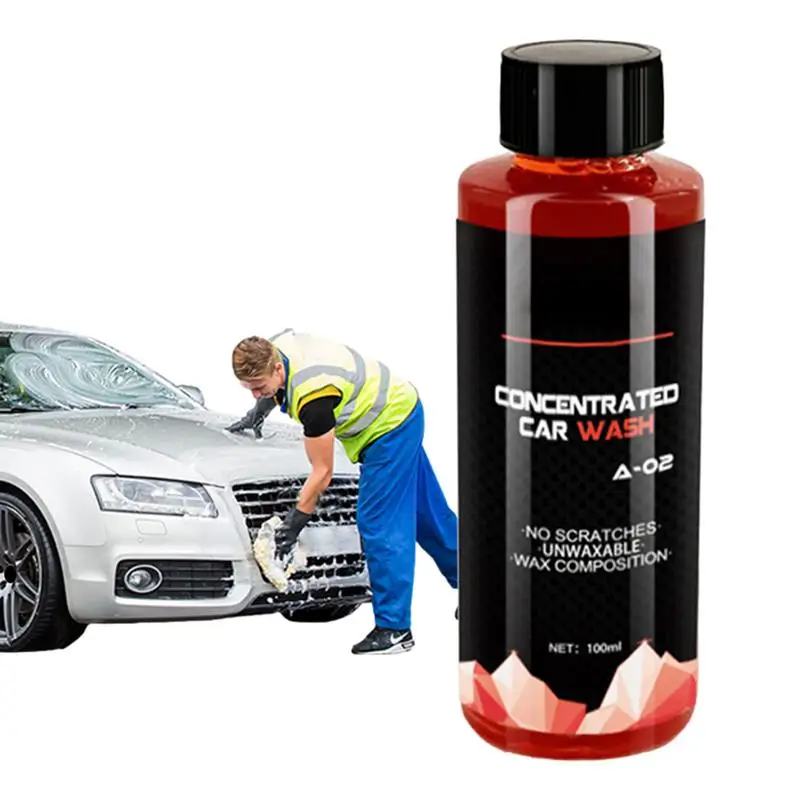 

Auto Wash Soap Manual Washing Shampoo 5.3oz Deep Clean & Restores High Foam Highly Concentrated Multifunctional Car Detailing