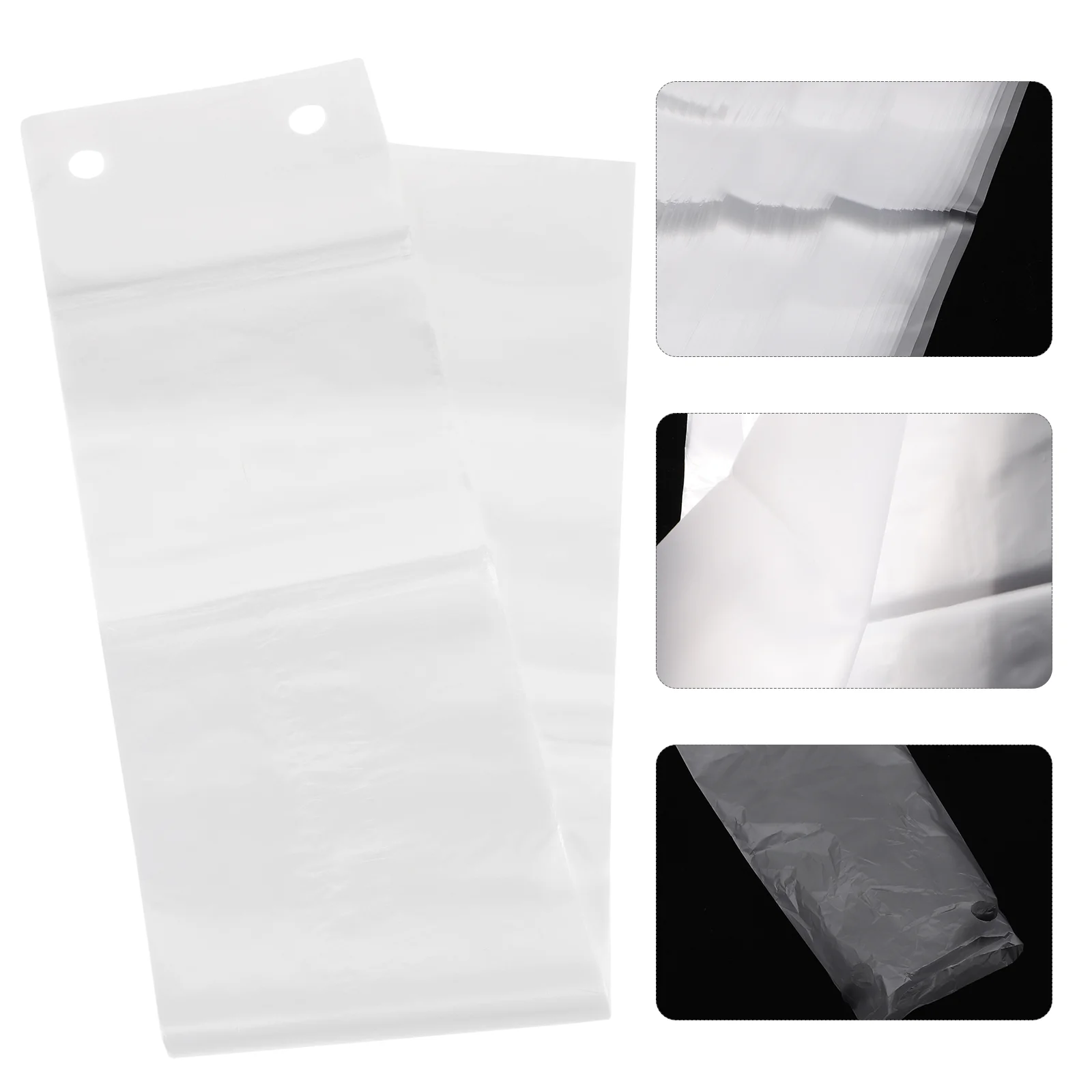 

100pcs 13x72cm Clear Wet Bags Replacement Long Bag Refills Accidents and Slips for Rainy Day Office Home