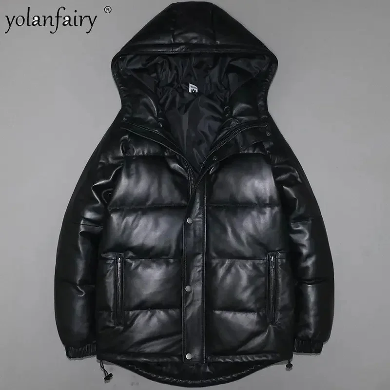 Genuine Leather Down Jacket for Men and Women Top Jackets Sheepskin Coats Hooded Casual Winter Thick Warm Coat 가죽점퍼 FCY
Genuine Leather Down Jacket for Men and Women Top Jackets Sheepskin Coats Hooded Casual Winter Thick Warm Coat 가죽점퍼 FCY