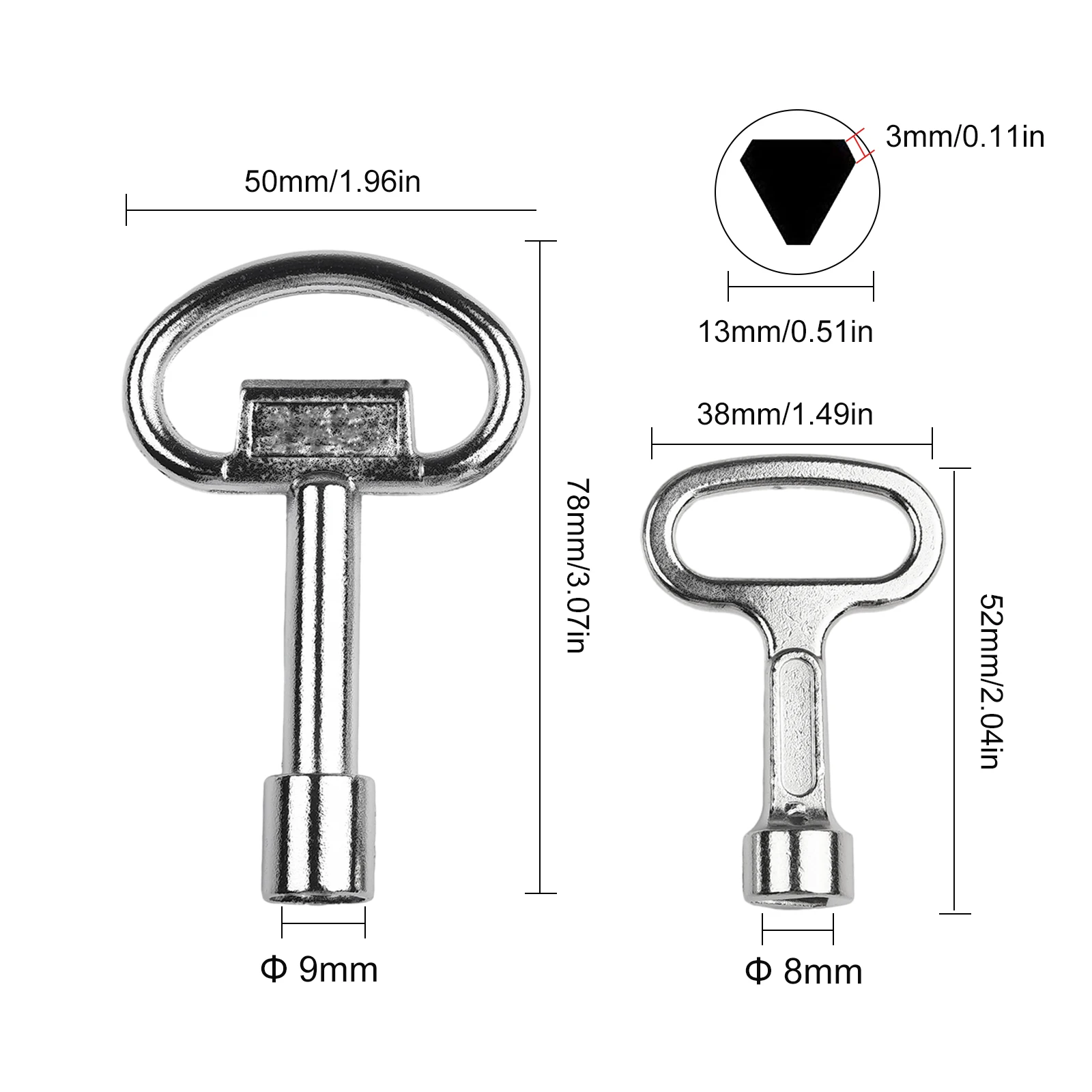 Bathroom Home Valve Key Valve Switch Control Cabinet 2PCS Corrosion Resistance Rust Prevention Silver Zinc Alloy
Bathroom Home Valve Key Valve Switch Control Cabinet 2PCS Corrosion Resistance Rust Prevention Silver Zinc Alloy