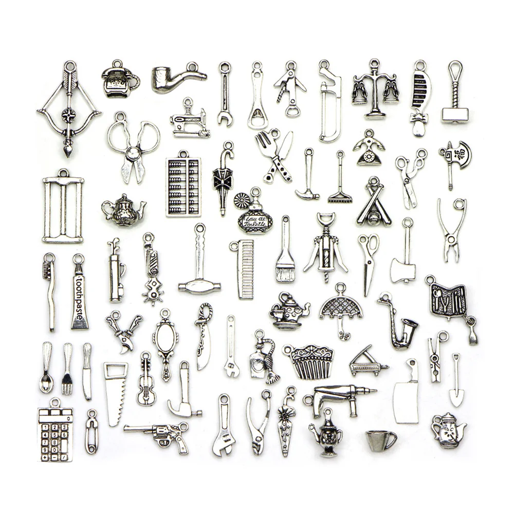 65 шт., подвески для браслета, серебряные
65 шт., подвески для браслета, серебряные