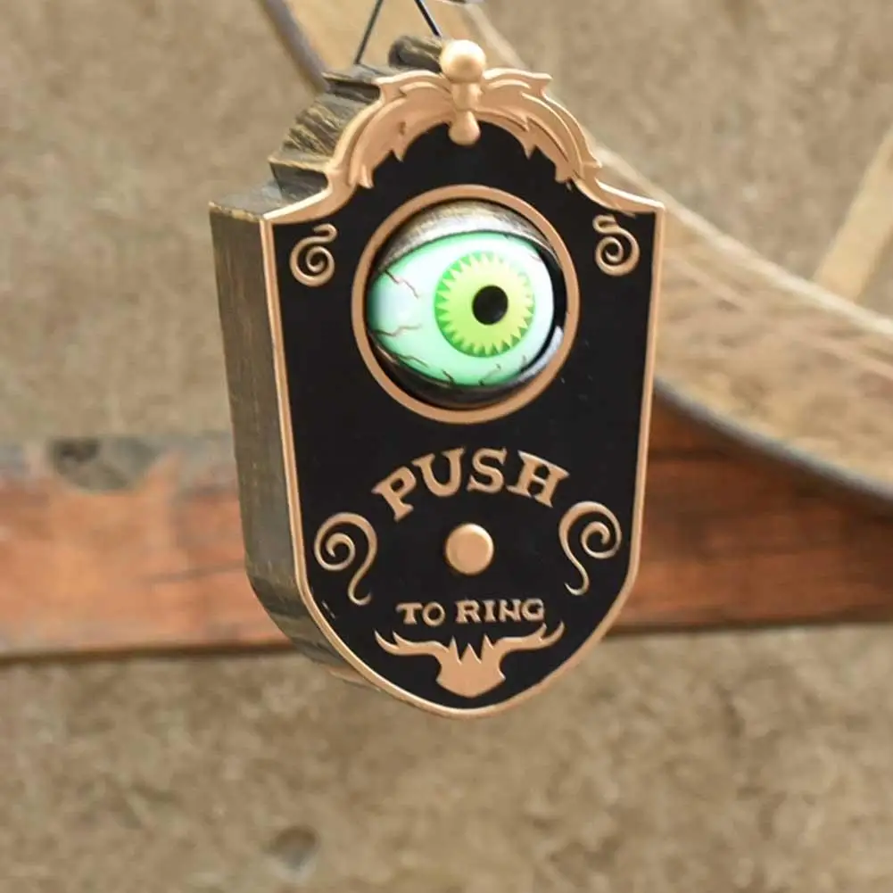 Halloween Doorbell Decoration Animated One-eyed Lightup Eyeball DoorBell With Spooky Sounds Halloween Party Haunted House Decor
Halloween Doorbell Decoration Animated One-eyed Lightup Eyeball DoorBell With Spooky Sounds Halloween Party Haunted House Decor