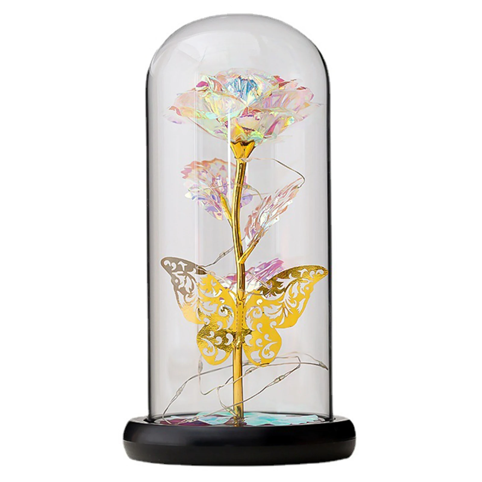 Rose Eternal Flower Ornament Transparent and Visible Cover with Colorful Light for Lover Valentine's Day Gift
Rose Eternal Flower Ornament Transparent and Visible Cover with Colorful Light for Lover Valentine's Day Gift