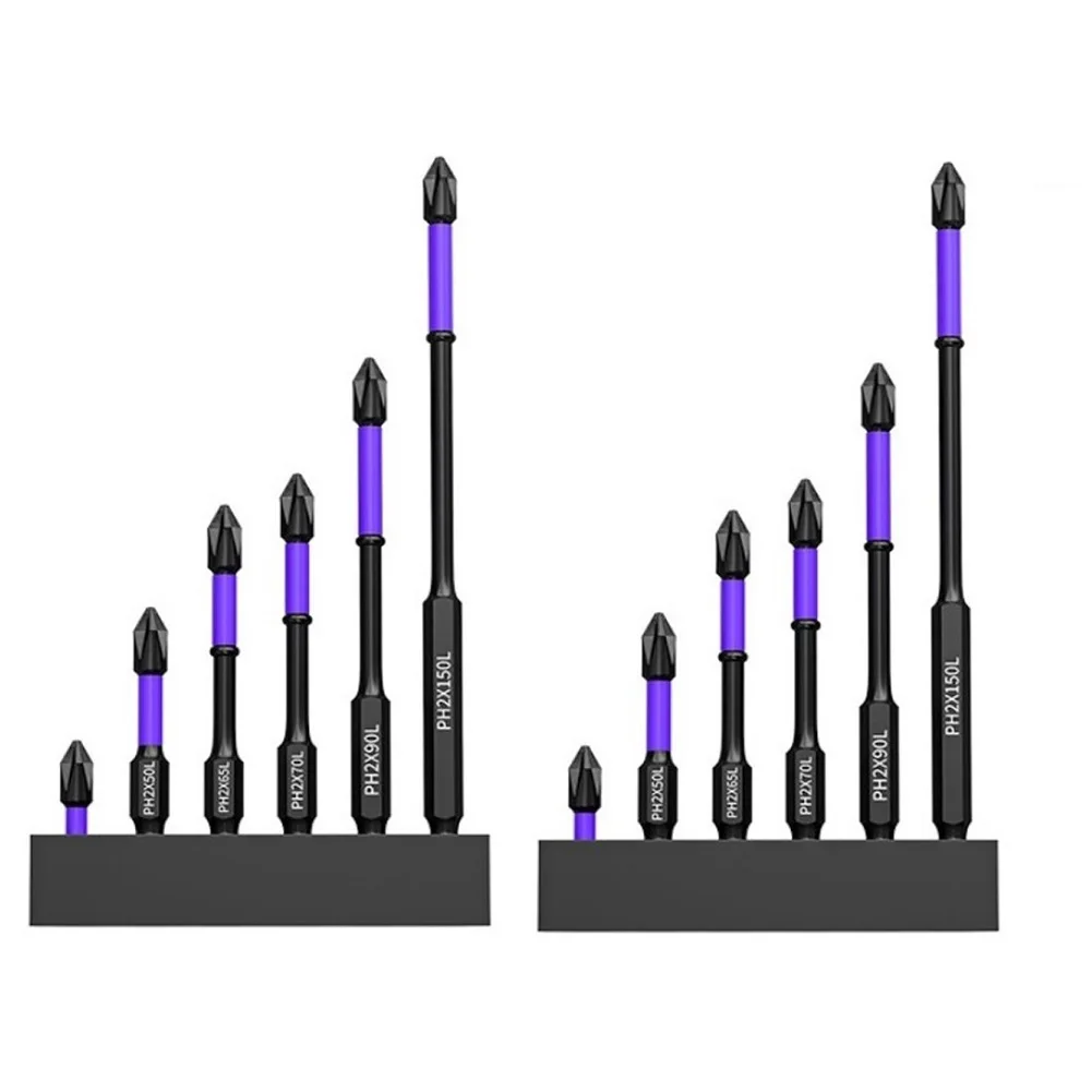 PH2 Magnetic Cross Screwdriver Bits 6PCS Impact Drill Bit Set Suitable for Hand Drills Absorb Torque and Reduce Damage
PH2 Magnetic Cross Screwdriver Bits 6PCS Impact Drill Bit Set Suitable for Hand Drills Absorb Torque and Reduce Damage