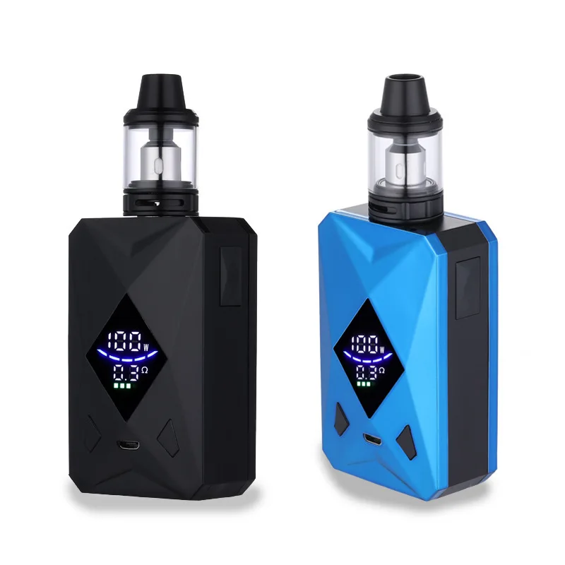 

M6 100W Vape Box Mod Vaper Kit 2600mah Battery OLED Screen 4ml Atomizer Vaporizer Electronic Cigarette Vapor E Cigaretter