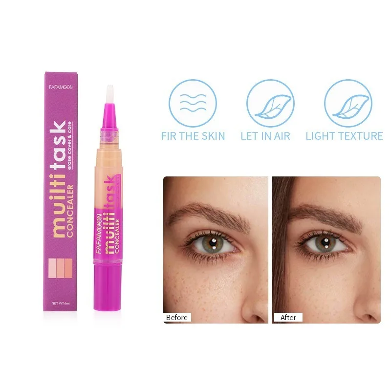 Brush Concealer To Cover Dark Circles Lightweight Three-dimensional Brightening Portable Quick Makeup
Brush Concealer To Cover Dark Circles Lightweight Three-dimensional Brightening Portable Quick Makeup