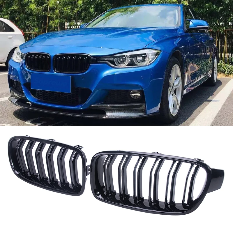 

For BMW F30 F35 320i 325i 328i 335i ABS Car Styling ABS Grilles Front Kidney Grille Dual Slat Grille Racing Grills 2012-2017