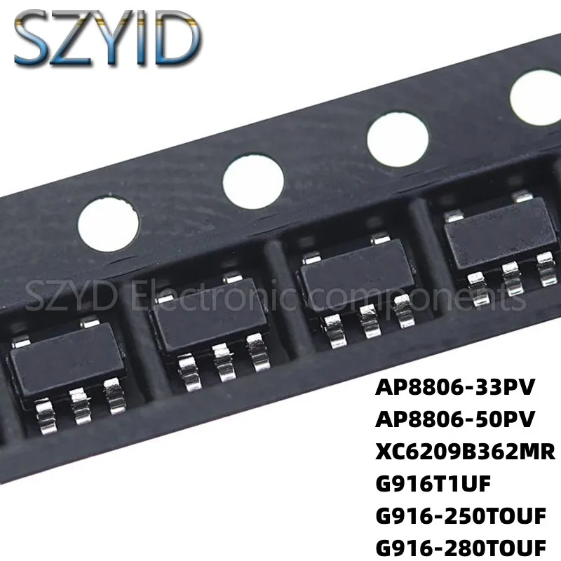 100PCS SOT23-5 AP8806-33PV AP8806-50PV XC6209B362MR G916T1UF G916-250TOUF G916-280TOUF
100PCS SOT23-5 AP8806-33PV AP8806-50PV XC6209B362MR G916T1UF G916-250TOUF G916-280TOUF