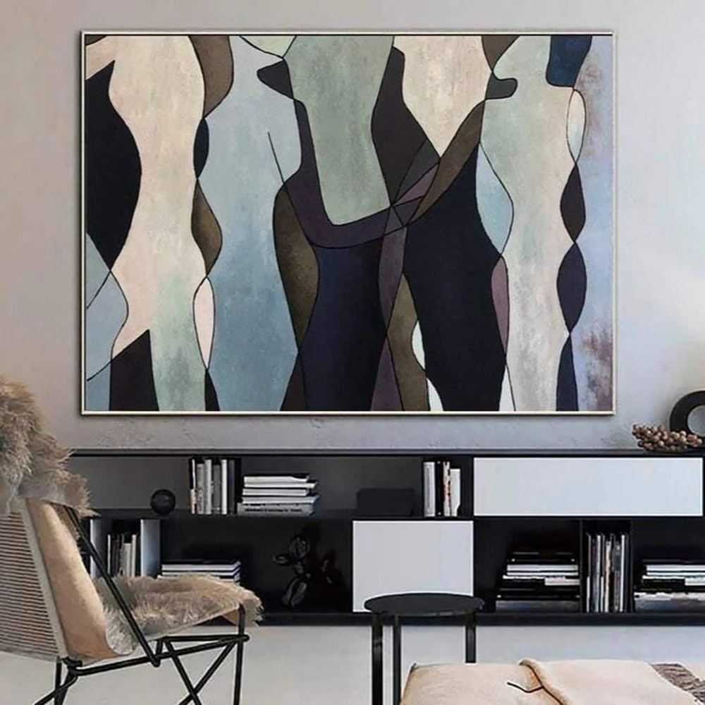 Hand Painted Oil Paintings Human Abstract Acrylic Painting Abstract On Canvas Living RoomBedroom Luxurious Decorative Painting
Hand Painted Oil Paintings Human Abstract Acrylic Painting Abstract On Canvas Living RoomBedroom Luxurious Decorative Painting