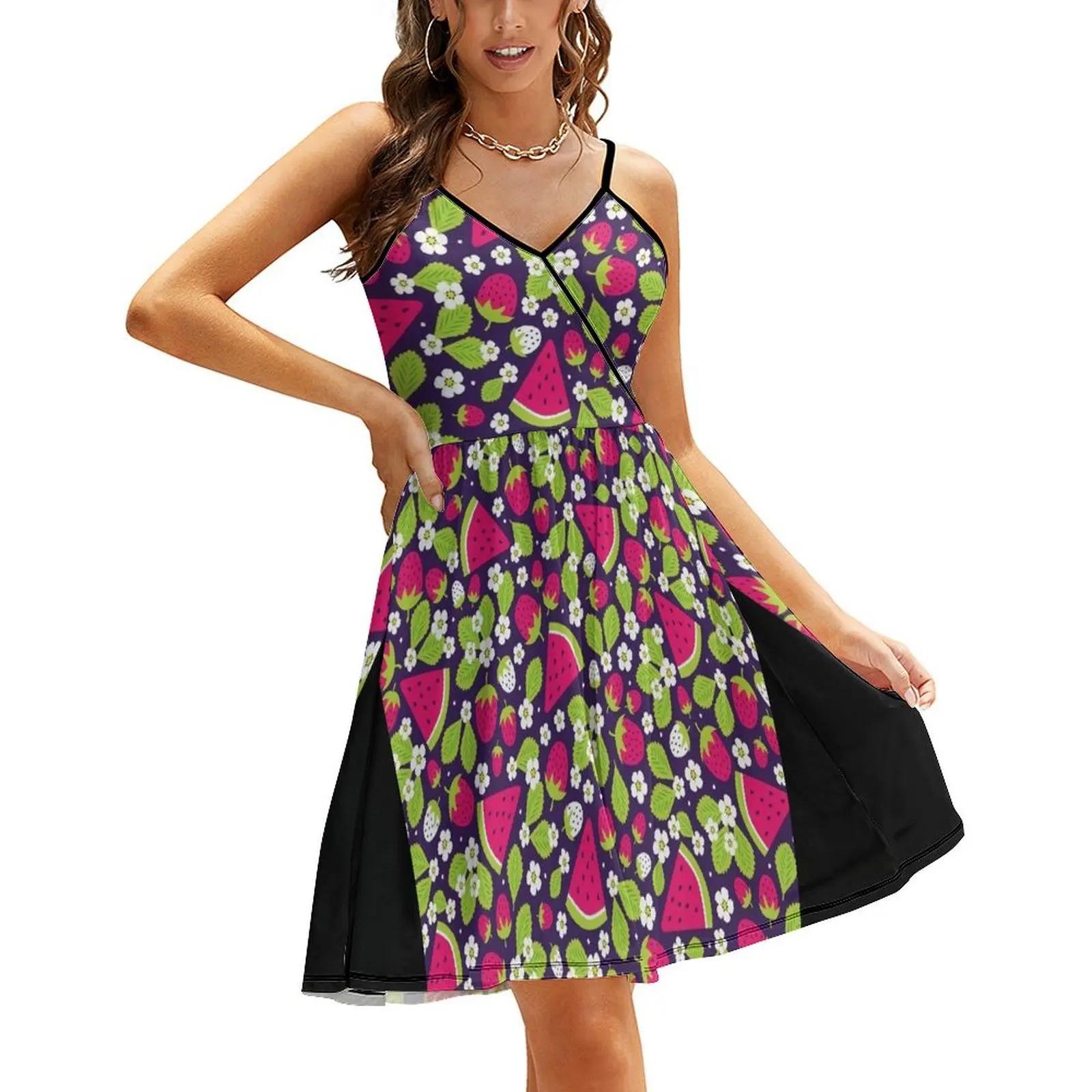 Summer Strawberries and Melons Sling Dress summer dresses women 2024 Long dress woman evening dress ladies Elegant gowns
Summer Strawberries and Melons Sling Dress summer dresses women 2024 Long dress woman evening dress ladies Elegant gowns