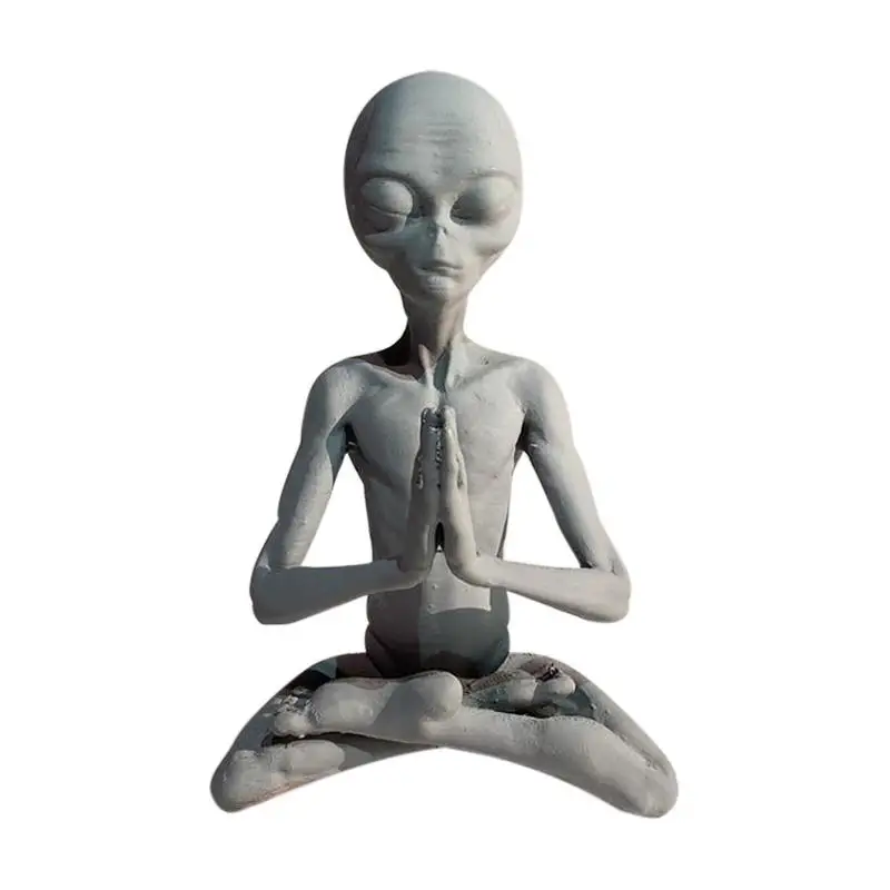 Mini Resin Meditating Alien Statue Handcraft Resin Figurine Modern Style Figurine Decorations Home Table Desk Art Crafts
Mini Resin Meditating Alien Statue Handcraft Resin Figurine Modern Style Figurine Decorations Home Table Desk Art Crafts
