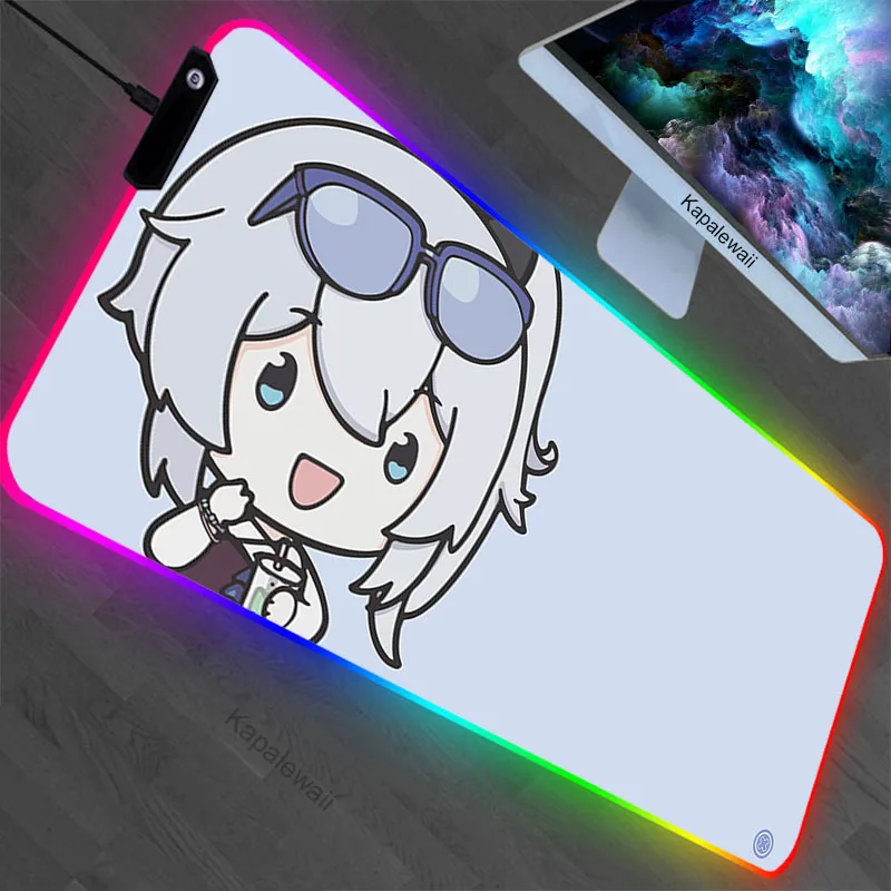 Большой игровой коврик для мыши в стиле аниме Kawaii RGB, Genshin, ударопрочный коврик для мыши, подсветка, настольные игровые коврики, компьютерный коврик, клавиатура, настольный ковер
Большой игровой коврик для мыши в стиле аниме Kawaii RGB, Genshin, ударопрочный коврик для мыши, подсветка, настольные игровые коврики, компьютерный коврик, клавиатура, настольный ковер