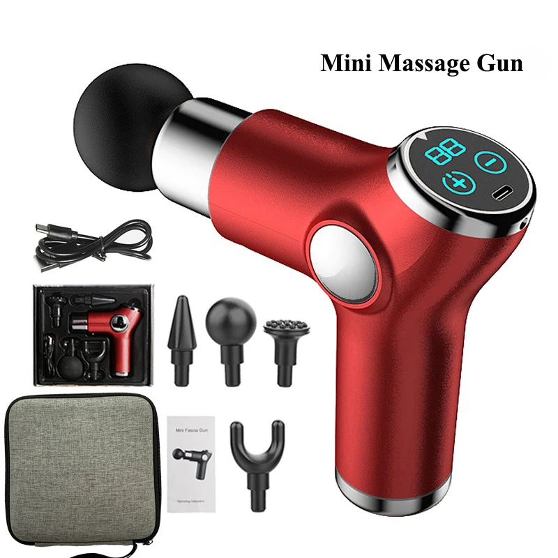 Electric Mini Muscle Massage Gun Deep Tissue Percussion Mini Massage Tool for Exercise Shoulder Foot Fascia Gun with Case
Electric Mini Muscle Massage Gun Deep Tissue Percussion Mini Massage Tool for Exercise Shoulder Foot Fascia Gun with Case