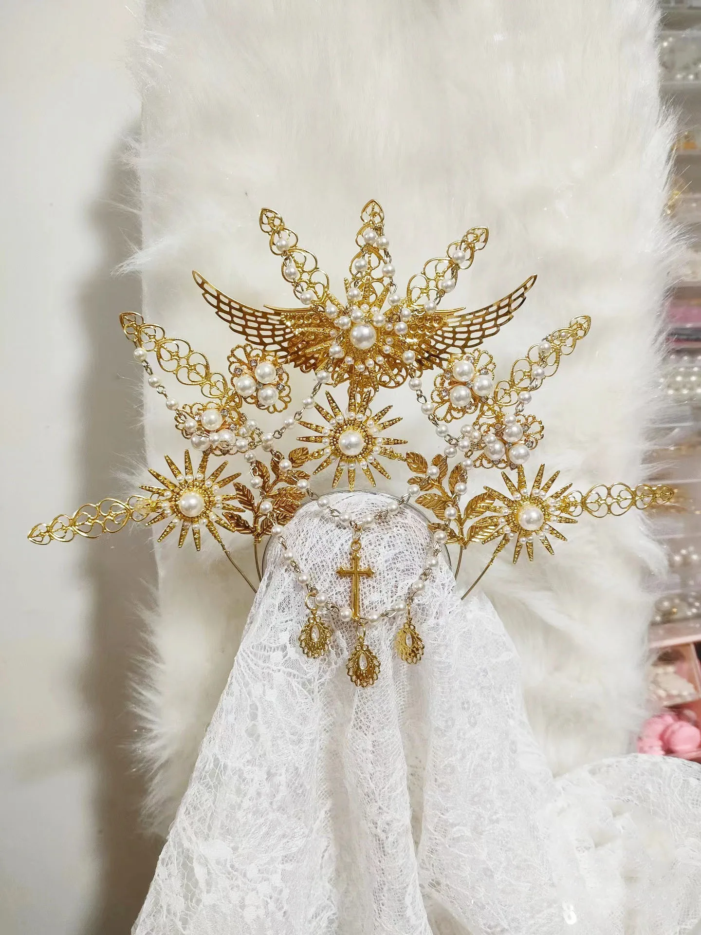 Головной убор с короной куклы 1/3 BJD, также можно сделать головной убор с короной куклы 1/4 1/6
Головной убор с короной куклы 1/3 BJD, также можно сделать головной убор с короной куклы 1/4 1/6