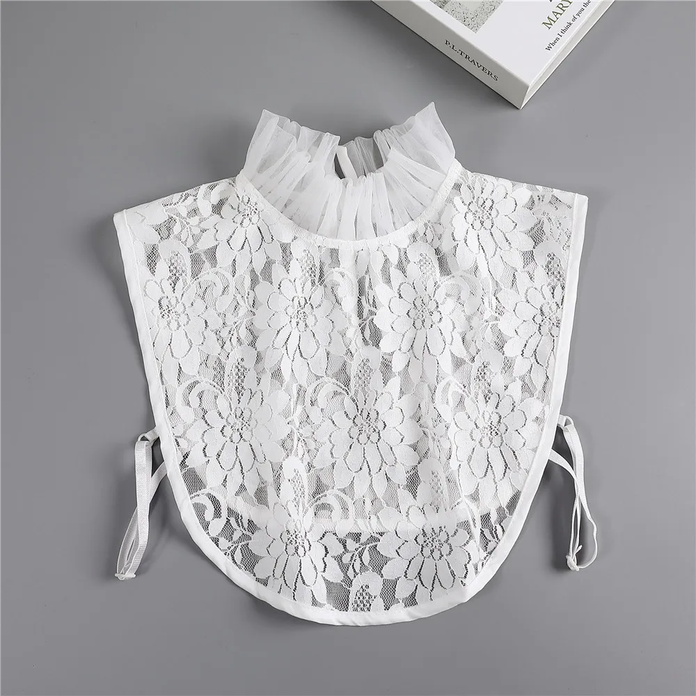 Women's Lace Mesh Fake Collar High Stand Ruffle Sweater Blouse Shirt False Collar Female Cotton Removable Detachable Collar
Women's Lace Mesh Fake Collar High Stand Ruffle Sweater Blouse Shirt False Collar Female Cotton Removable Detachable Collar