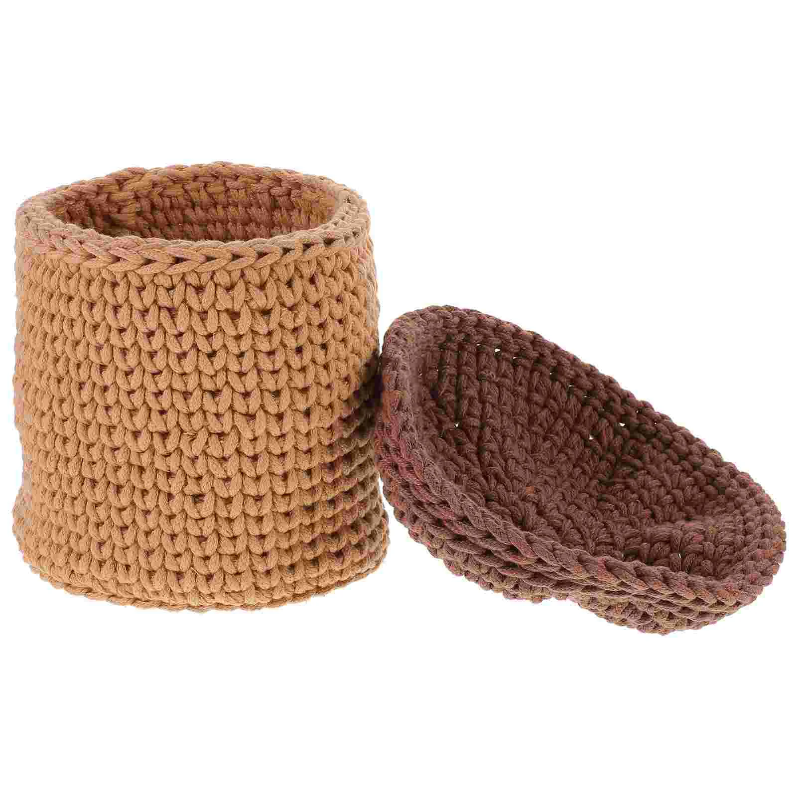 Hamper Rope Acorn Basket Cotton Weaving Baskets Hairpin Woven Snack Storage Desktop Child 
Hamper Rope Acorn Basket Cotton Weaving Baskets Hairpin Woven Snack Storage Desktop Child