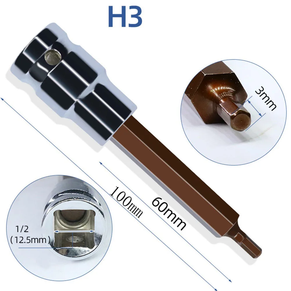 1/2 Inch H3 H4 H5 H6 H7 H8 Drive Square Socket Hex Socket Bit Screwdriver Bits For Factory Repair Shop Hand Tools
1/2 Inch H3 H4 H5 H6 H7 H8 Drive Square Socket Hex Socket Bit Screwdriver Bits For Factory Repair Shop Hand Tools