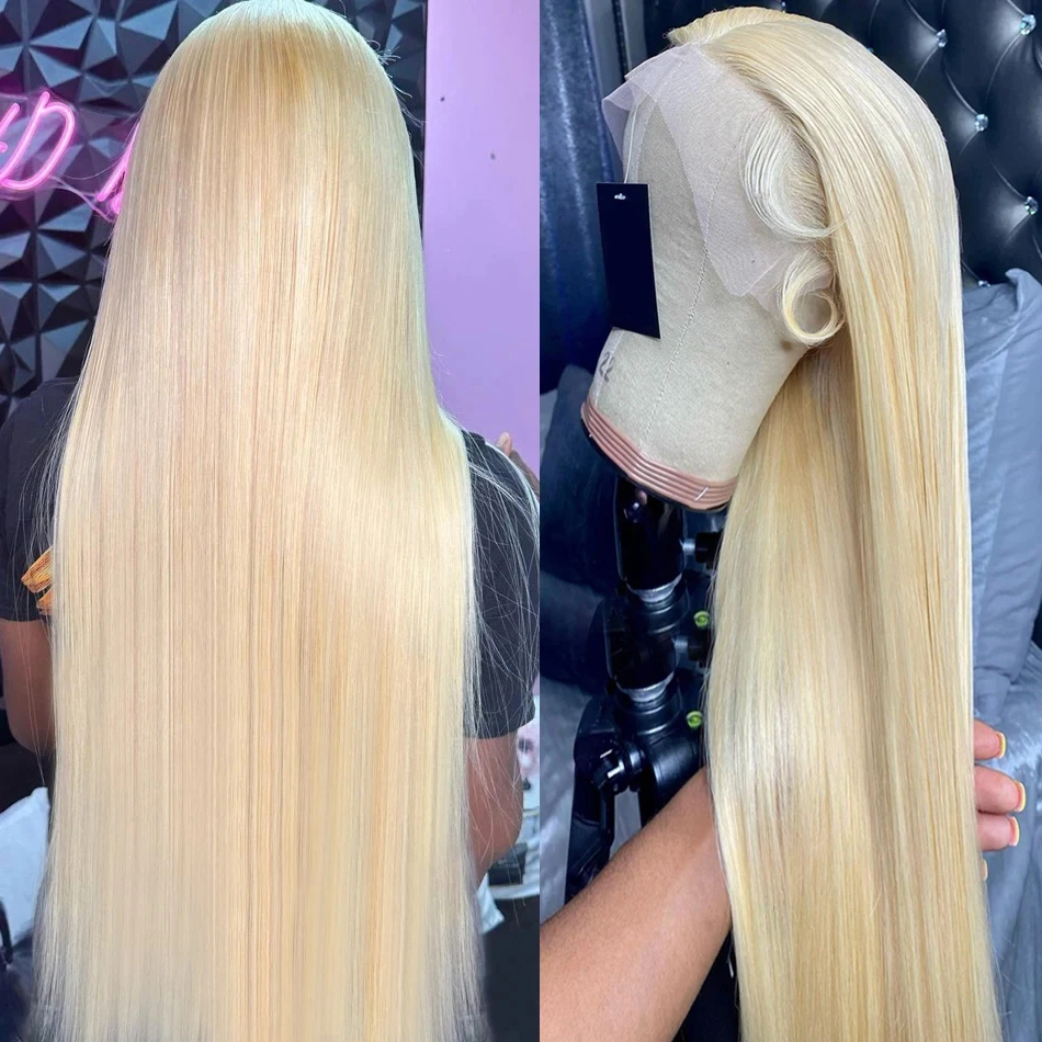 

30 34 Inch Honey Blonde Bone Straight 13x4 Lace Front Human Hair Wigs Brazilian 613 Colored 13x6 Hd Lace Frontal Wig For Women