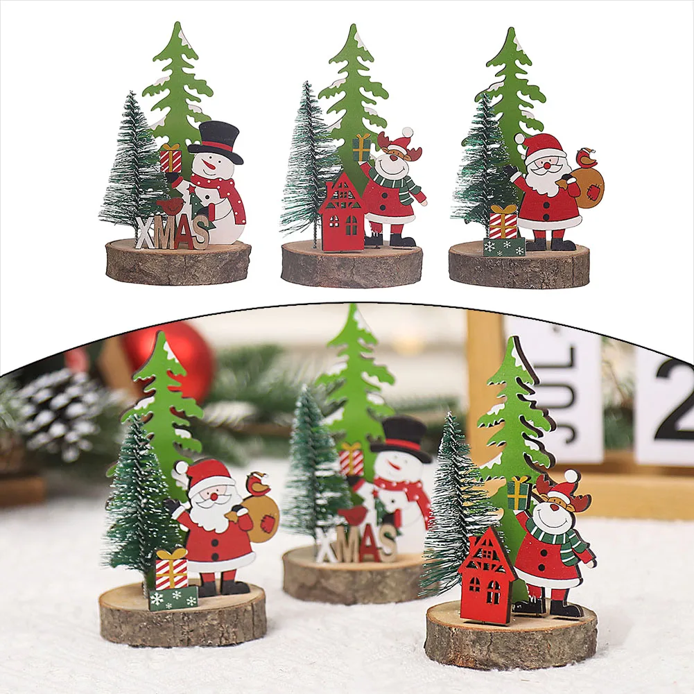 Christmas Wooden Decorations Cartoon 3D Wooden Ornaments Plastic Xmas Tree Pendant Santa Claus Crafts Table Festival Decoration
Christmas Wooden Decorations Cartoon 3D Wooden Ornaments Plastic Xmas Tree Pendant Santa Claus Crafts Table Festival Decoration