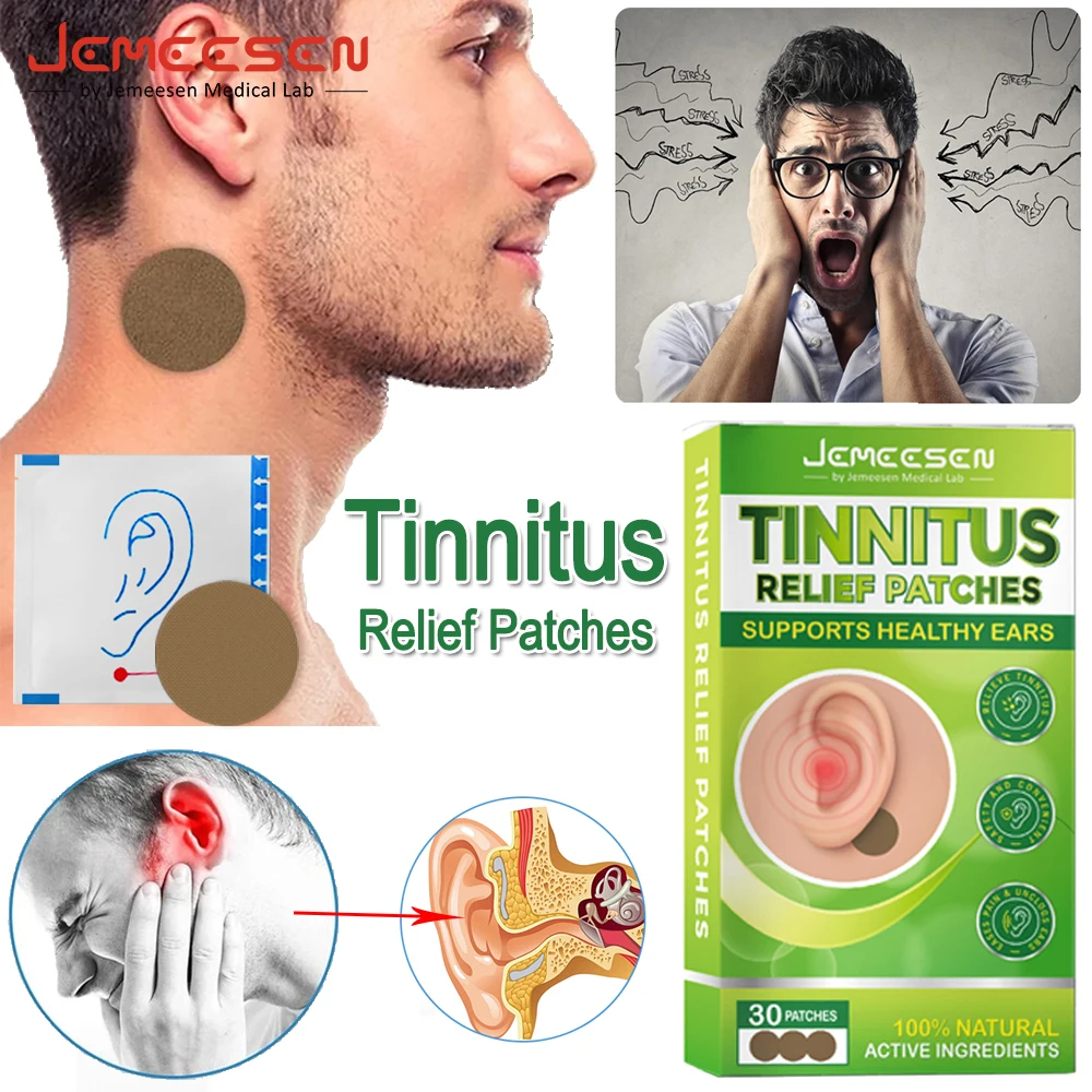 

Jemeesen Tinnitus Treatment Patch For Ear Pain Relieve Headache Protect Hearing Loss Sticker Natural Herbal Extract Plaster