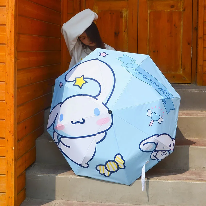 Kawaii Sanrios Sunshade Sunscreen Umbrella Kuromi My Melody Cinnamoroll Cartoon Cute Portable Folding Umbrella Gift for Girls
Kawaii Sanrios Sunshade Sunscreen Umbrella Kuromi My Melody Cinnamoroll Cartoon Cute Portable Folding Umbrella Gift for Girls