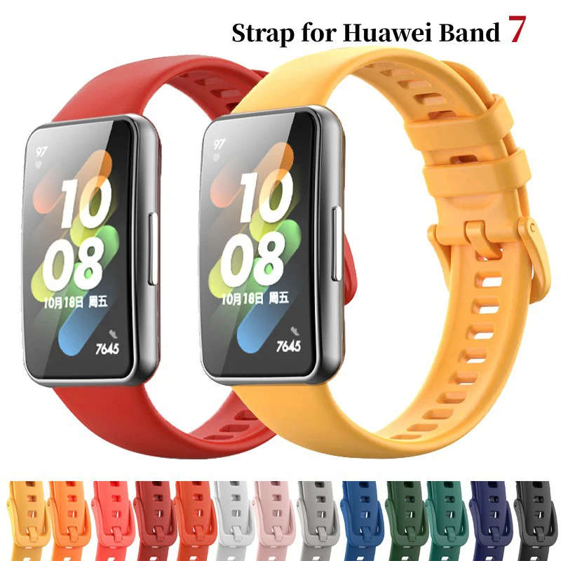 Watchband For Huawei Band 7 Strap Smartwatch Accessories Sports Waterproof Silicone Wristband Bracelet For Huawei Band7 Correa
Watchband For Huawei Band 7 Strap Smartwatch Accessories Sports Waterproof Silicone Wristband Bracelet For Huawei Band7 Correa