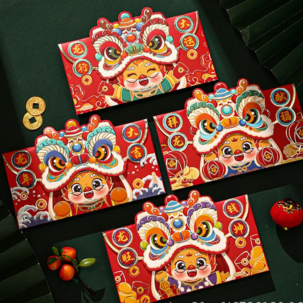 4 шт. 2024 красный конверт с изображением дракона на новый год, мультяшный трехмерный новогодний конверт с изображением дракона, товары для нового года
4 шт. 2024 красный конверт с изображением дракона на новый год, мультяшный трехмерный новогодний конверт с изображением дракона, товары для нового года