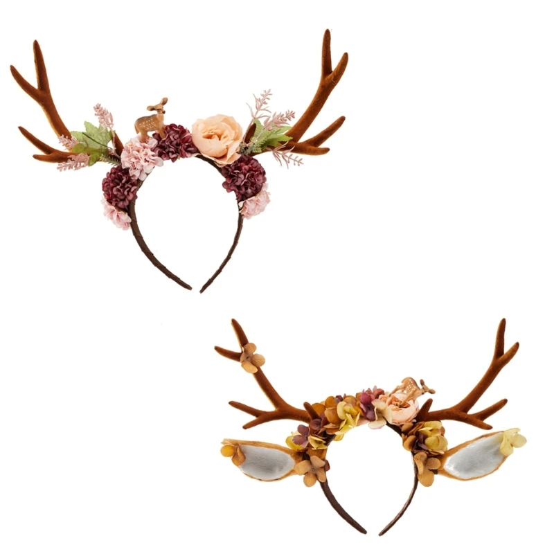 MXMB Christmas Flower Antler Headband Halloween Stage Performances Hairhoop Family Gathering Dress Up Headwear Photo Hairband
MXMB Christmas Flower Antler Headband Halloween Stage Performances Hairhoop Family Gathering Dress Up Headwear Photo Hairband