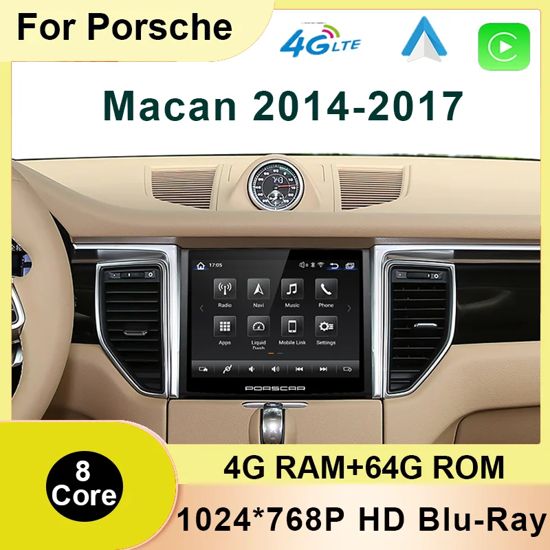Car Radio For Porsche Macan 2014-2017 Android 10 8Core 4+64GB GPS Multimedia Player With IPS HD Screen DSP 4G Carplay Auto WIFI
Car Radio For Porsche Macan 2014-2017 Android 10 8Core 4+64GB GPS Multimedia Player With IPS HD Screen DSP 4G Carplay Auto WIFI