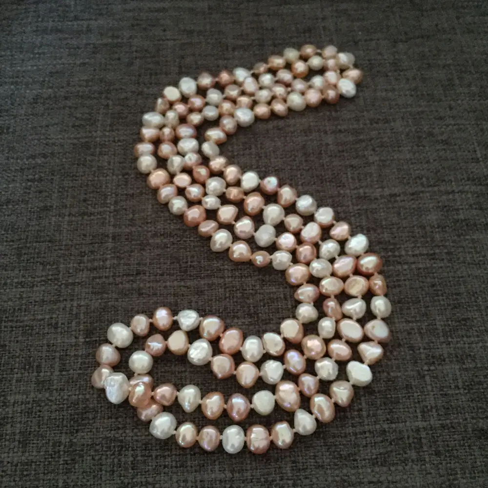 Design hand knotted 120cm 47" 8-8.5mm baroque multicolor freshwater pearl sweater chain long necklace fashion jewelry
Design hand knotted 120cm 47" 8-8.5mm baroque multicolor freshwater pearl sweater chain long necklace fashion jewelry