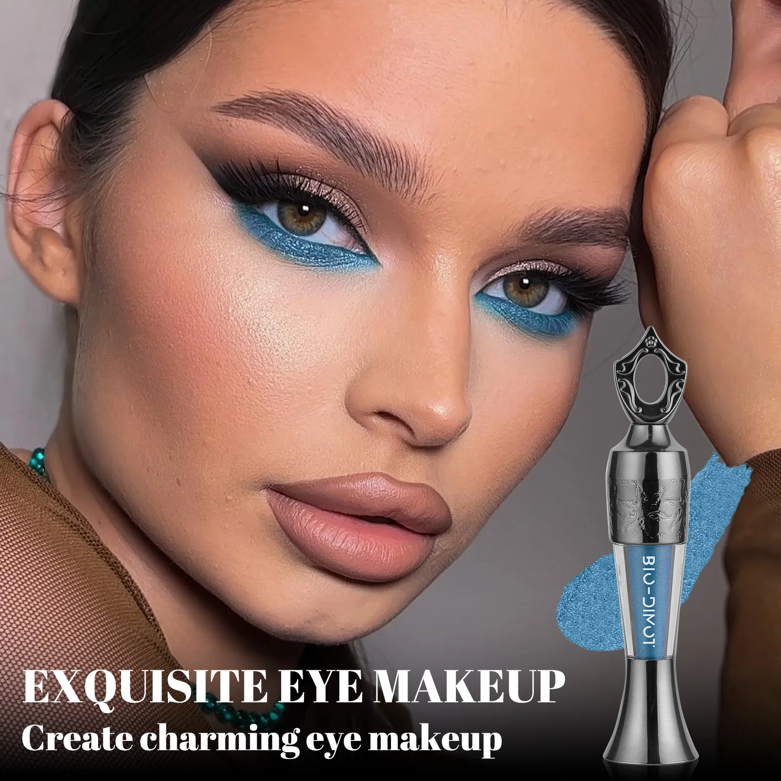 Blue Powder Eyeliner 2g by BIO-DIMOT, Long Lasting & Smudge Proof, Intense Color Eye Makeup for Swimming, Parties & Daily Use 9 S3066780f076a4df2bfc2e83122d95ca4X