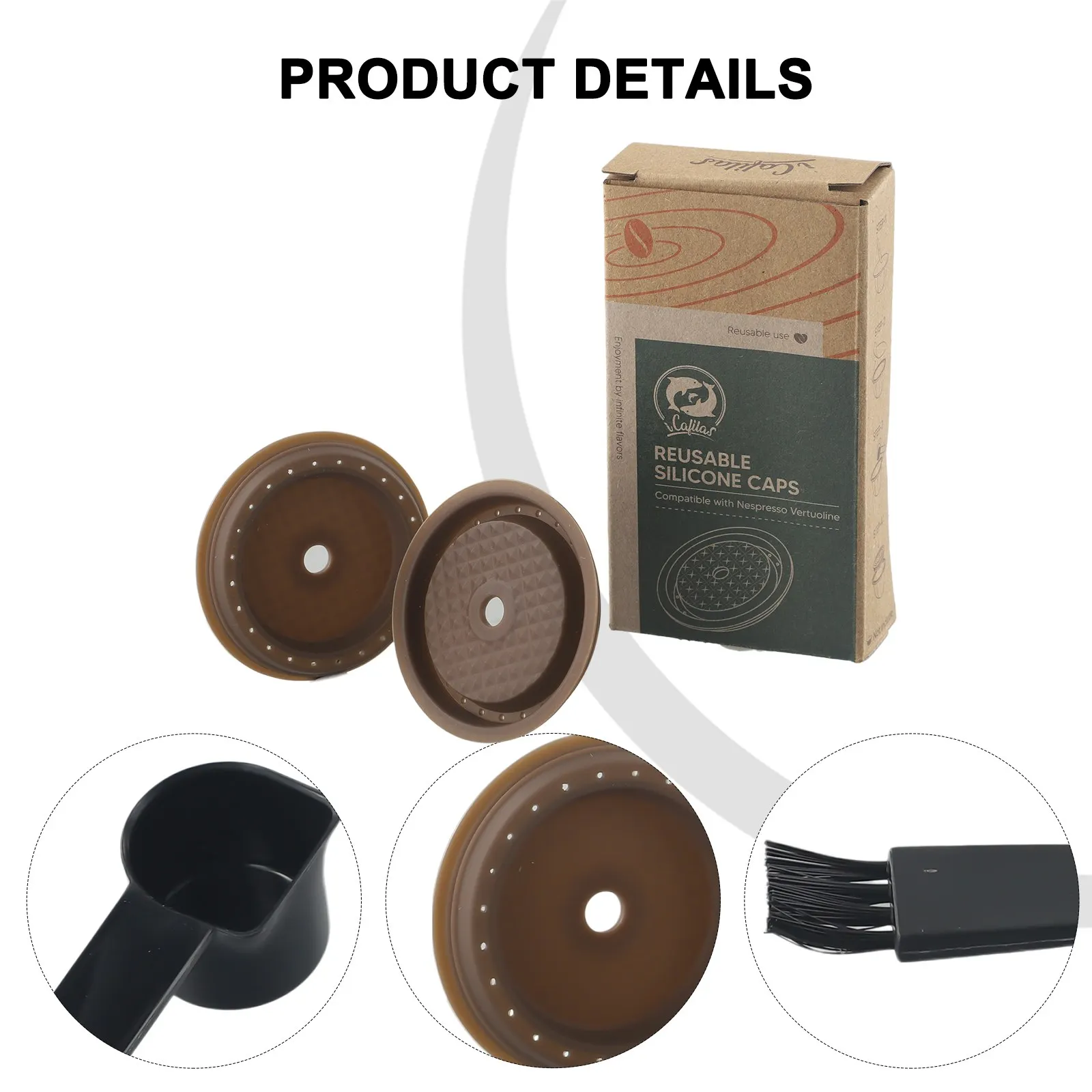 Reusable Silicone Cap Lids To Refilled Capsules For Nespresso VertuoLine Capsules Food Grade Silicone Lids Original Capsules
Reusable Silicone Cap Lids To Refilled Capsules For Nespresso VertuoLine Capsules Food Grade Silicone Lids Original Capsules