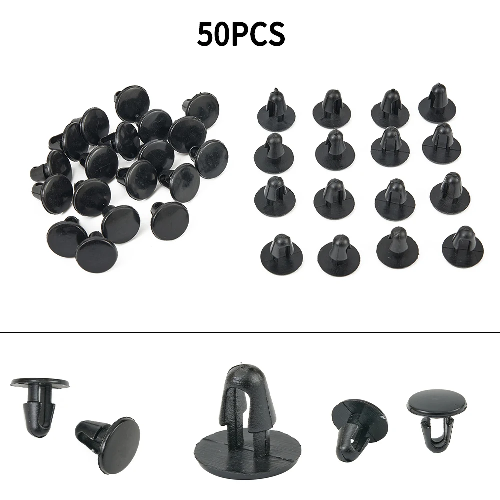 50pcs Fastener 5mm Dia Hole Push Car Door Trim Panel Clip Retainer For Toyota Interior Accessories Black Plastic Car Clips
50pcs Fastener 5mm Dia Hole Push Car Door Trim Panel Clip Retainer For Toyota Interior Accessories Black Plastic Car Clips